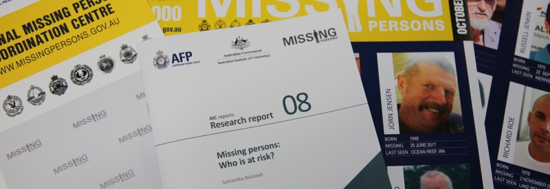 AIC Reseach - Missing Persons: Who's at risk?
