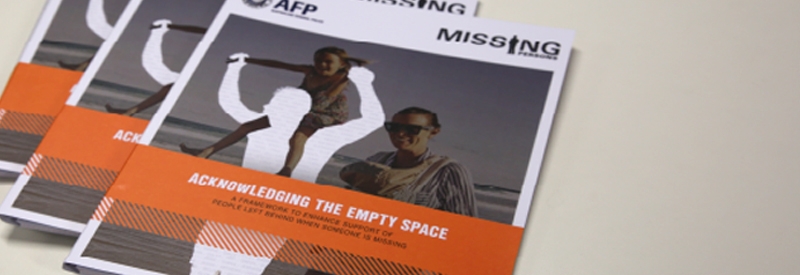 Photo of the front cover of the publication Acknowledging the Empty Space